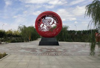 空心球雕塑廠，透雕系列，鏤空空心球雕塑提供