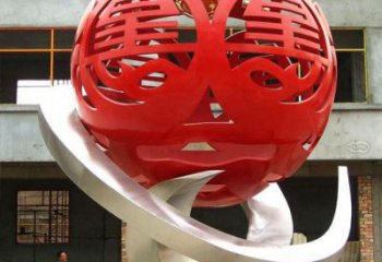 繡球雕塑承接，廣場系列，烤漆繡球雕塑標(biāo)準(zhǔn)