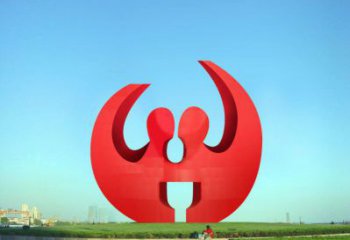 鏤空球雕塑指用，小區擺件，異形鏤空球雕塑制作