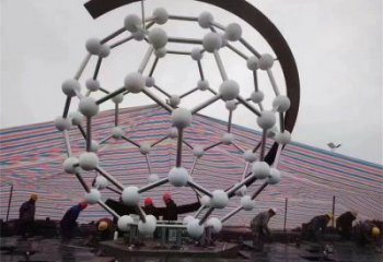 原子球雕塑廠家，戶外雕塑，不銹鋼原子球雕塑供給