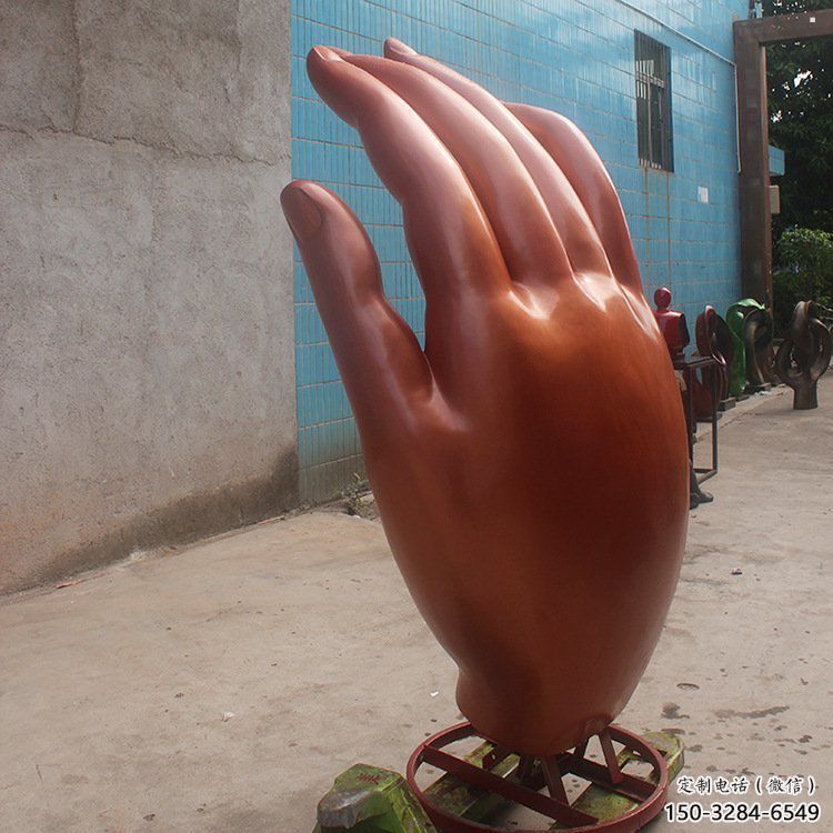 佛手雕塑精選，歐式風(fēng)格，藝術(shù)不銹鋼佛手雕塑指用
