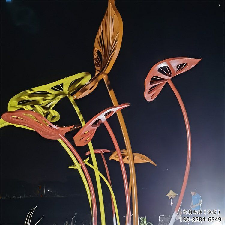 芭蕉葉雕塑精選，歐式風格，不銹鋼芭蕉葉雕塑指用