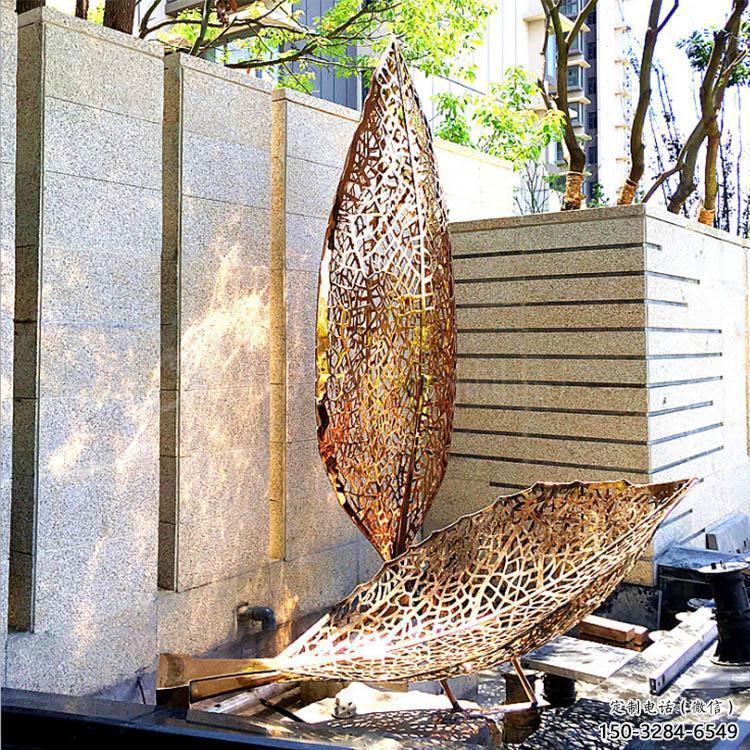 燈光樹雕塑常用，酒店擺件，燈光樹葉雕塑廠家