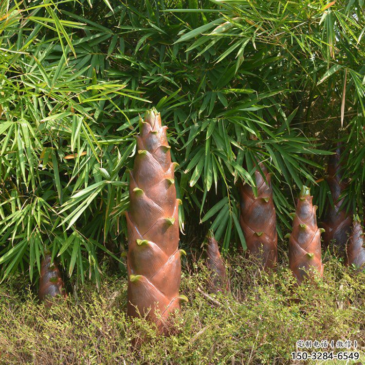 竹筍雕塑生產商，小區雕塑，不銹鋼竹筍雕塑廠家展品