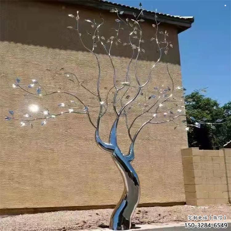 樹雕塑定制，景觀雕塑，不銹鋼樹雕塑預(yù)定