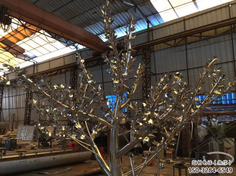 樹雕塑供應，城市雕塑，大型不銹鋼樹雕塑制造