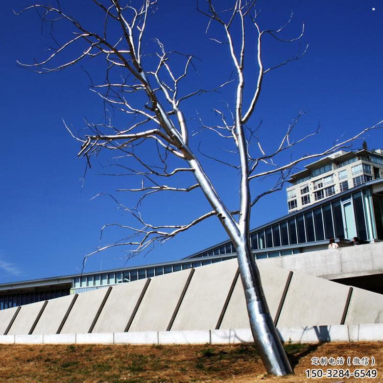 樹(shù)干雕塑定做，公園小品，不銹鋼樹(shù)干雕塑點(diǎn)擊