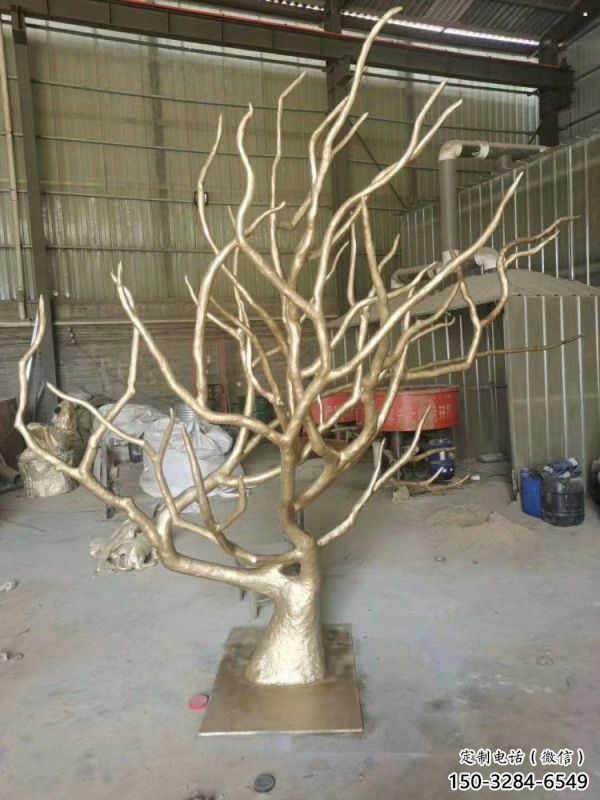 樹干雕塑通用，動態雕塑，不銹鋼樹干雕塑廠家