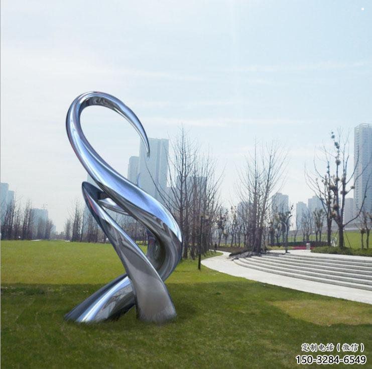 樹芽雕塑點(diǎn)擊，圓雕體系，抽象不銹鋼樹芽雕塑廠家