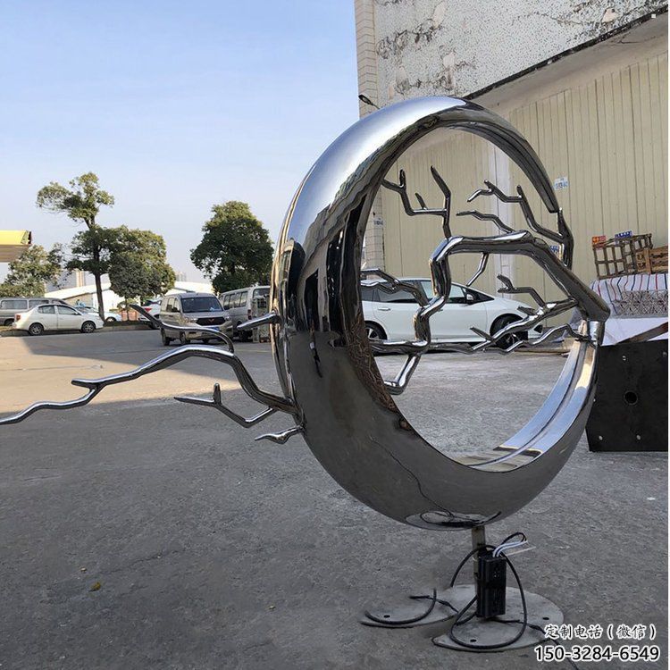 圓環樹雕塑廠，露天雕塑，不銹鋼圓環樹雕塑生產商