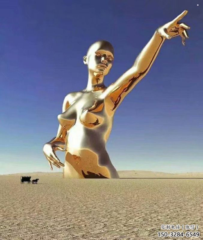 鏤空人物雕塑精品，白鋼構件，別墅鐵藝人物雕塑供求