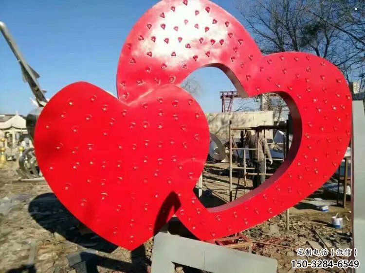 住宅小區雙心雕塑