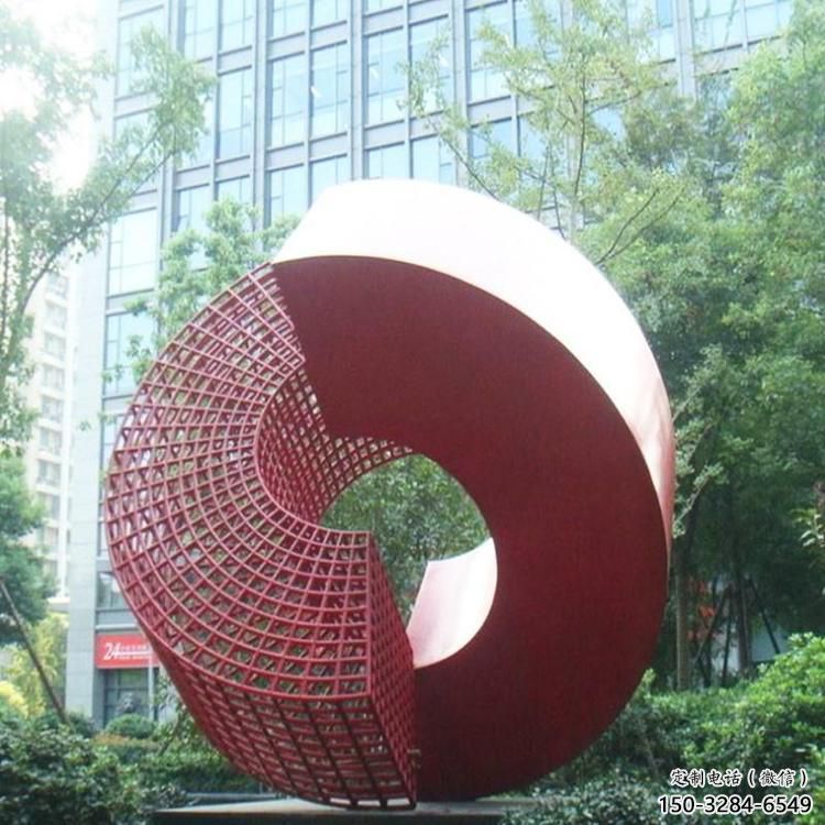 圓環(huán)雕塑選定，景觀雕塑，烤漆圓環(huán)雕塑生產(chǎn)商