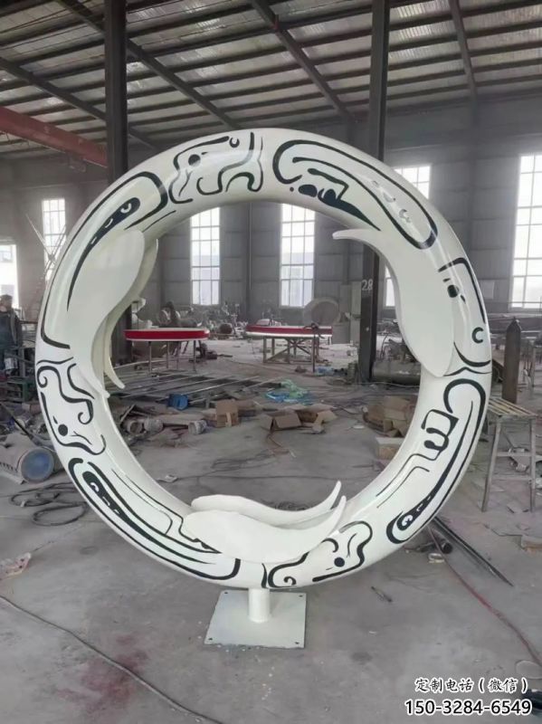 圓環方案精品，景觀雕塑，烤漆圓環雕塑生產商