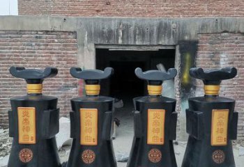 制造酒瓶雕塑供需，鋼管組合，玻璃鋼酒瓶雕塑工程