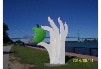 手掌雕塑廠家，廣場雕塑，不銹鋼手掌雕塑制作