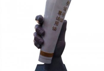 大型手卷雕塑公司，花園小品，玻璃鋼手卷雕塑提供