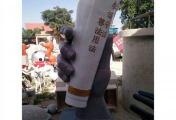 手卷雕塑通用，陸地擺件，各類玻璃鋼手卷雕塑點擊