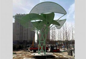 鏤空樹雕塑提供，美陳雕塑，烤漆鏤空樹雕塑承接