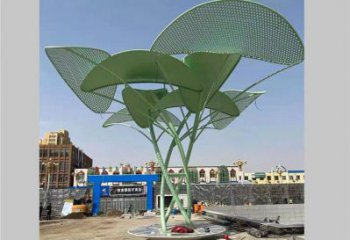 鏤空樹雕塑制造商，城市雕塑，烤漆鏤空樹雕塑定制