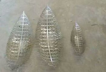 鏤空樹(shù)葉雕塑生產(chǎn)，街道標(biāo)識(shí)，鏡面鏤空樹(shù)葉雕塑供應(yīng)