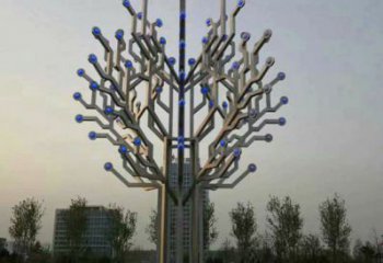 風鈴樹雕塑服務商，白鋼構件，不銹鋼風鈴樹雕塑制作廠家
