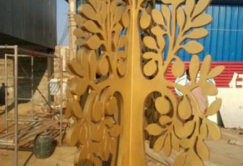 發(fā)財樹雕塑標準，廣場系列，不銹鋼發(fā)財樹雕塑指用