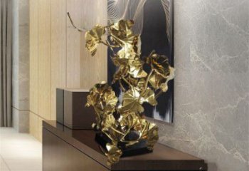 銀杏葉雕塑生產(chǎn)，城區(qū)小品，不銹鋼銀杏葉雕塑標(biāo)準(zhǔn)