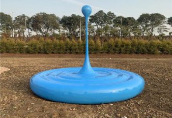 水滴雕塑制造，街景小品，景觀烤漆水滴雕塑優價