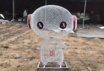 鏤空人物雕塑廠家，編織工藝，公園廣場戶外卡通人物雕塑