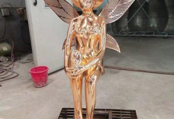 小精靈雕塑，抽象卡通雕塑，美陳人物擺件