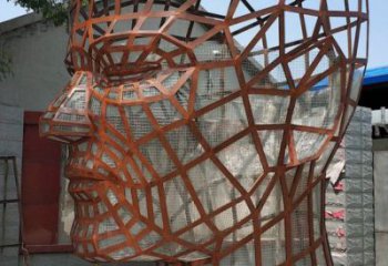 人頭像雕塑觀賞型，城市裝飾，鏤空人頭像雕塑標準