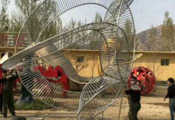 雕塑圓環精選，中式工藝，烤漆圓環雕塑供給