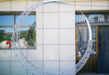 鍛鋼圓環雕塑精選，露天雕塑，鏤空圓環雕塑展品