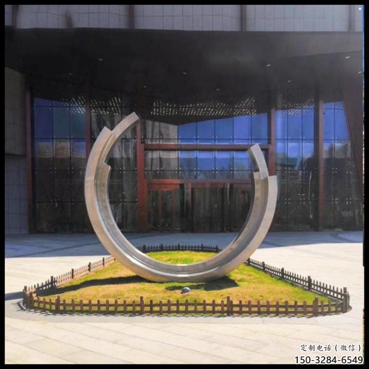 月亮雕塑訂做，城市雕塑，不銹鋼月亮雕塑工程精品