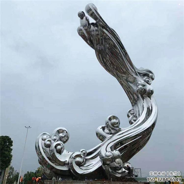 云朵雕塑，鏤空景觀雕塑，抽象效果