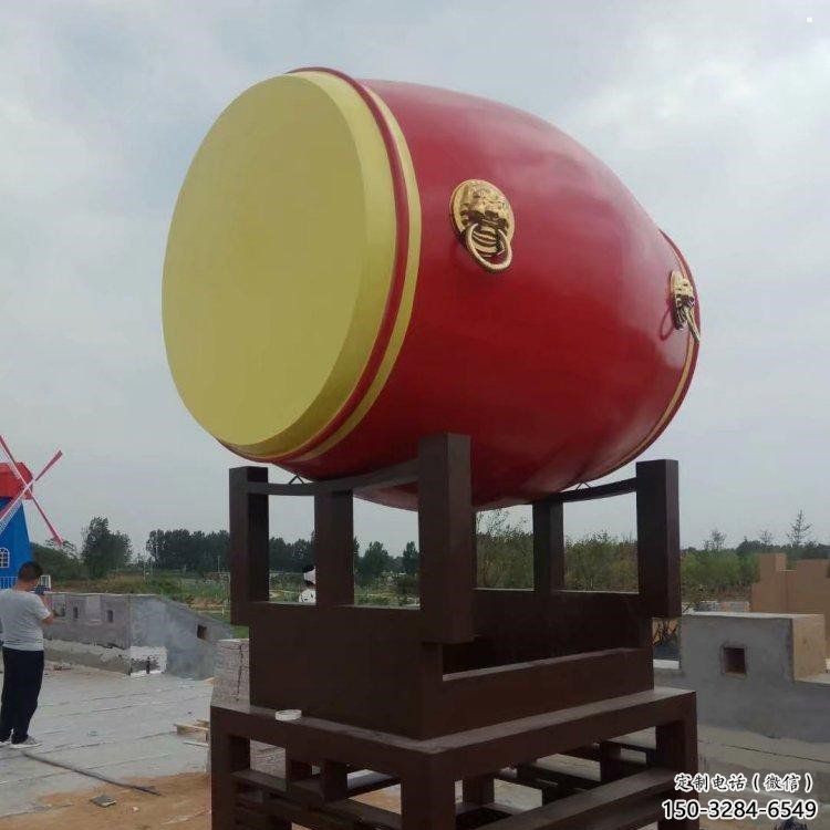 鑼鼓雕塑制造商，酒店擺件，軟裝不銹鋼鑼鼓雕塑定制