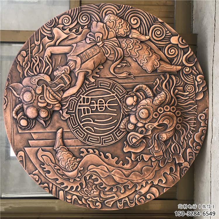 珠海戶外浮雕供求，村標概念，鍛銅浮雕制作廠家
