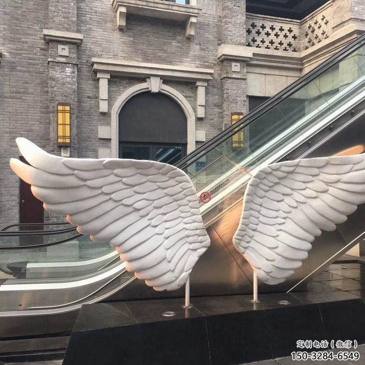 廣州景觀鳥翅雕塑制造，歐式風格，不銹鋼鳥翅雕塑定價