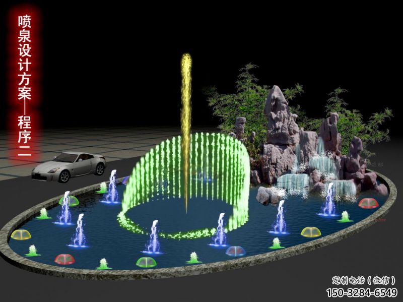 惠州旱地漂浮噴泉雕塑，水景藝術噴泉雕塑生產商