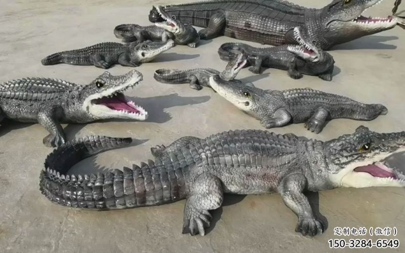 江門園林鱷魚雕塑