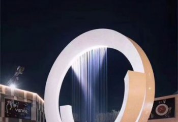 寧德圓環噴泉雕塑，水景藝術原理，水景圓環雕塑廠家