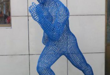 玉林鏤空跑步雕塑，標(biāo)識(shí)雕塑，烤漆鐵藝人物雕塑優(yōu)選