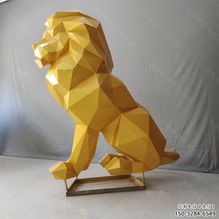 保定獅子雕塑服務商，動物雕塑，不銹鋼獅子雕塑制作