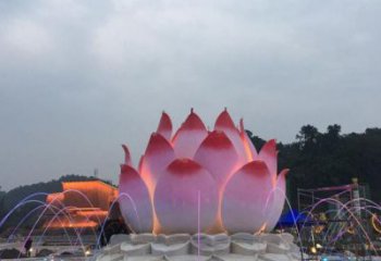 清鎮(zhèn)蓮花雕塑廠家，景區(qū)雕塑，水景蓮花噴泉雕塑精選