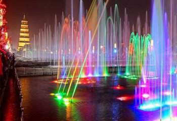 秀英選定噴泉雕塑，燈光數控效果，水景藝術雕塑