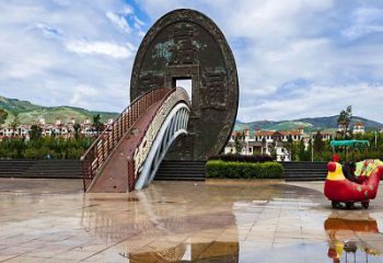 萬寧步行街古幣雕塑