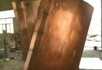 屯昌鑄銅書籍供應，街景小品，銅書籍雕塑廠家優價