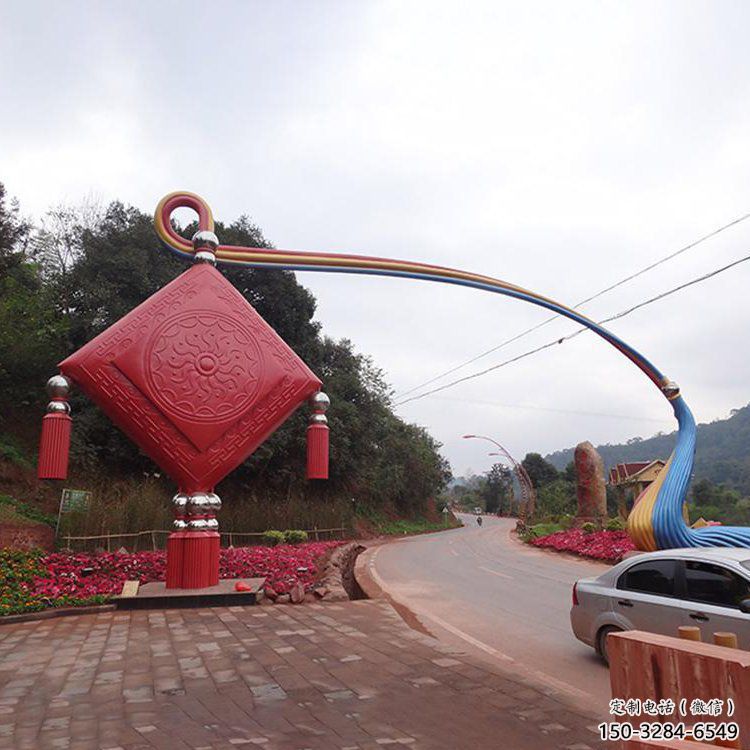 道外街道中國結雕塑