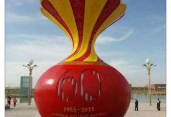 綏化花瓶雕塑工廠選用，街道標(biāo)識(shí)，玻璃鋼花瓶雕塑批發(fā)